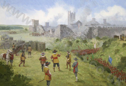 Siege of Drogheda, 1649 - Original Painting by Graham Turner