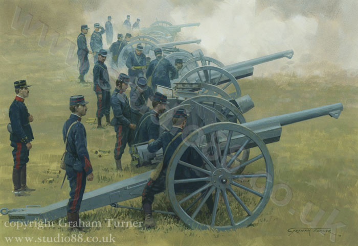 French Artillery at the battle of the Marne, 1914
