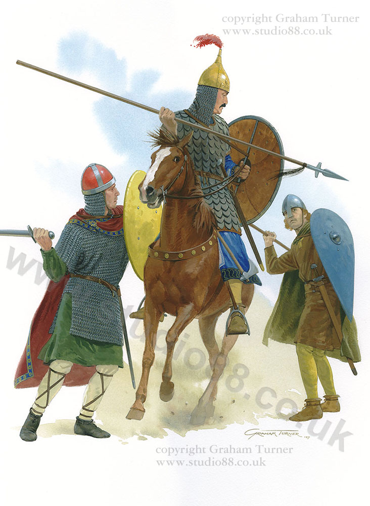 Plate A - Medieval German Armies - Original painting