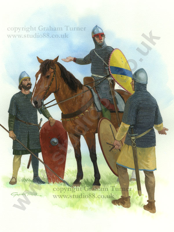 Plate B - Medieval German Armies - Original painting