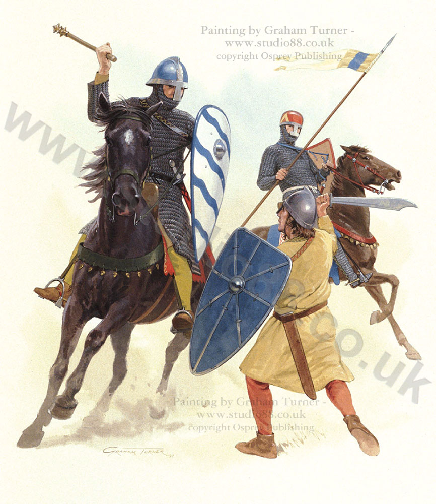 Plate C - Medieval German Armies - Original painting