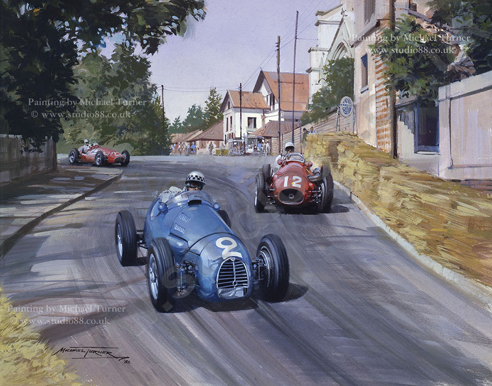 1954 Grand Prix de Pau - Original Painting