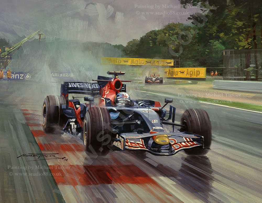 2008 Italian Grand Prix - Original Painting by Michael Turner
