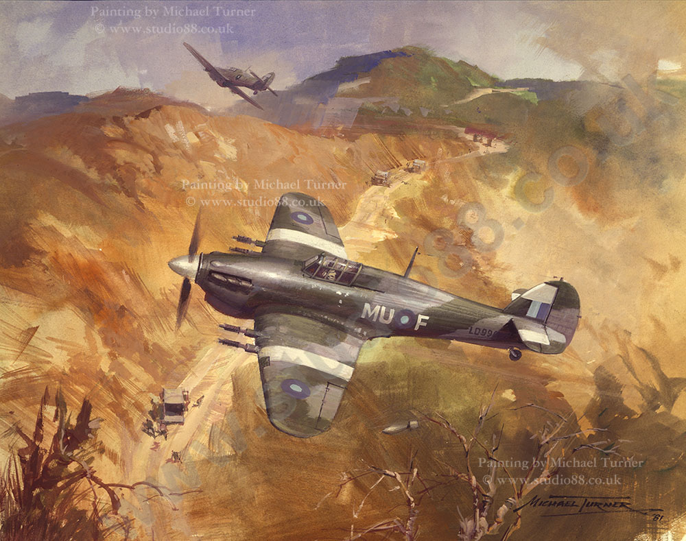 Ground Attack - Original Painting by Michael Turner