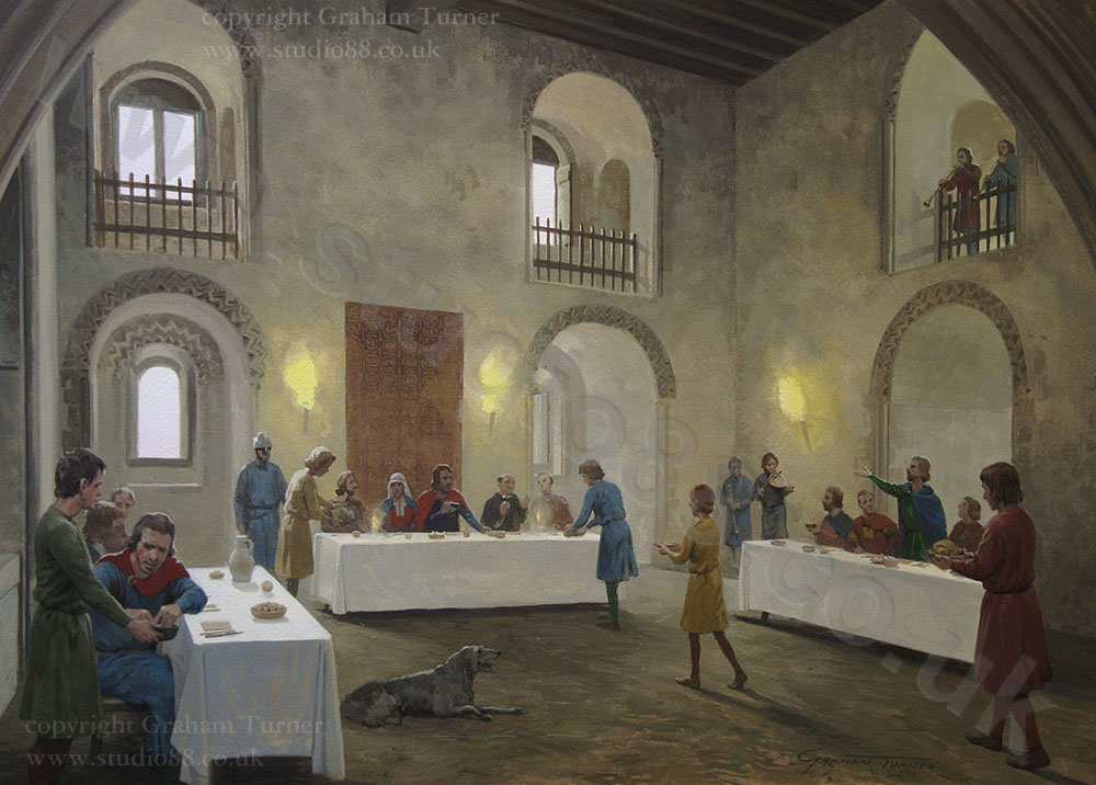 Norman Banquet - original painting by Graham Turner