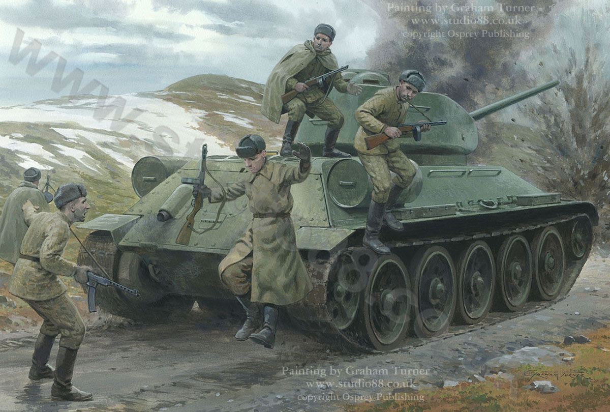 T-34 under attack