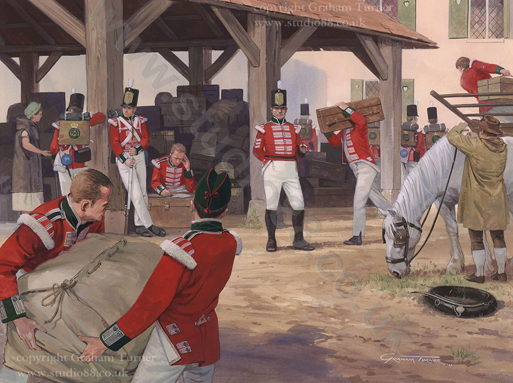 Plate E - British Redcoat - Original Painting