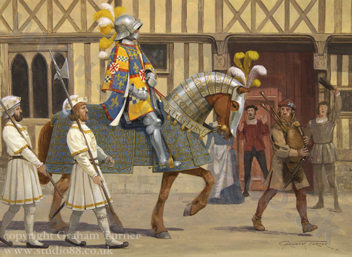 D'Aubigny's entry into Paris, 1515 - Original Painting