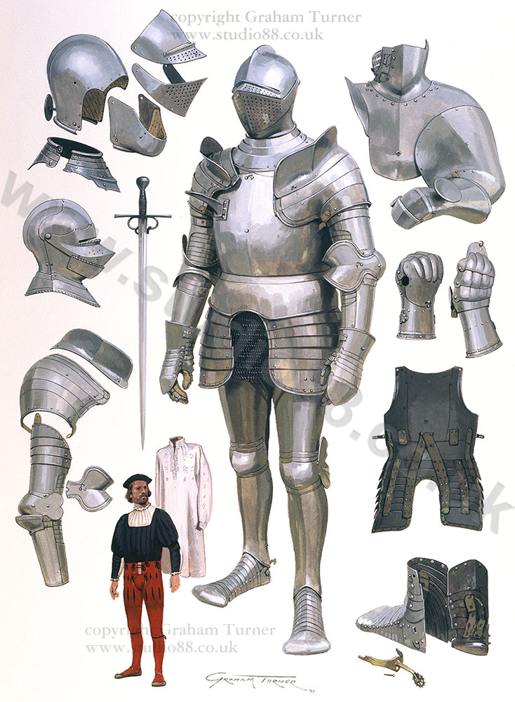 English Knight c.1525 - Original painting