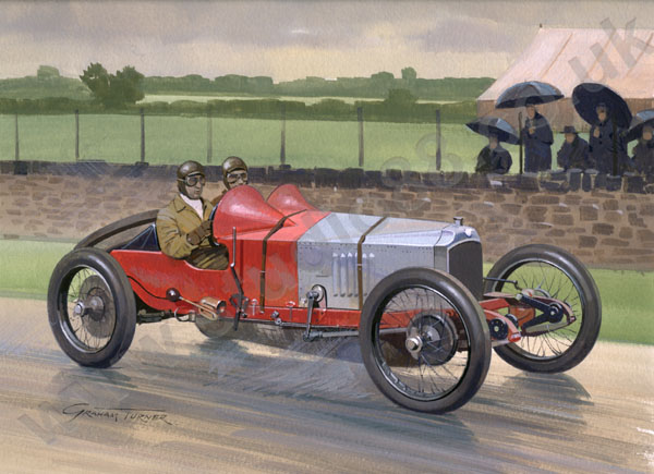 1922 Vauxhall T.T. Racer - original painting