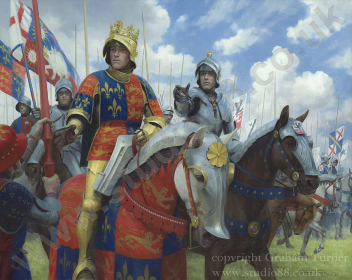 Richard III at Bosworth canvas print