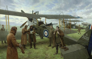 'Contact' - RNAS Sopwith Camel painting by Graham Turner