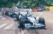 F1 Grand Prix cards from motorsport paintings by Michael Turner