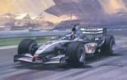 F1 Grand Prix cards from motorsport paintings by Michael Turner