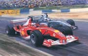 F1 Grand Prix cards from motorsport paintings by Michael Turner