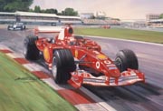 F1 Grand Prix cards from motorsport paintings by Michael Turner