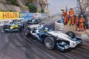 F1 Grand Prix cards from motorsport paintings by Michael Turner