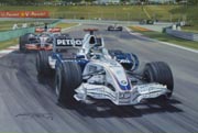 F1 Grand Prix cards from motorsport paintings by Michael Turner