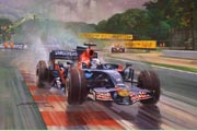 F1 Grand Prix cards from motorsport paintings by Michael Turner