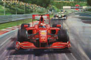 F1 Grand Prix cards from motorsport paintings by Michael Turner