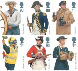 Royal Mail Military Uniform Stamps