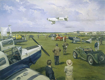 Alex Henshaw, Mew Gull, 1938 King's Cup greeting and birthday cards - Aviation Art by Michael Turner