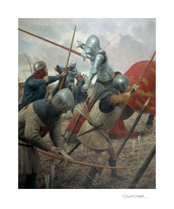 The Battle of Agincourt - Medieval art print by Graham Turner