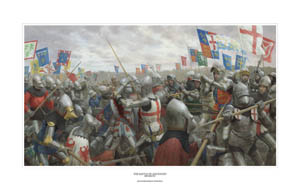 The Battle of Agincourt print