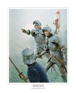 Battle of Barnet, Wars of the Roses - Medieval Art print by Graham Turner