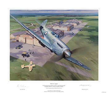 Birth of A Legend - Spitfire print by Michael Turner