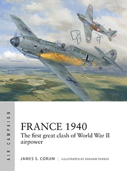 Artist signed Osprey book, Air Campaign 53, France 1940