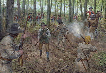 Painting from the Osprey book 'Kings Mountain 1780' by Graham Turner