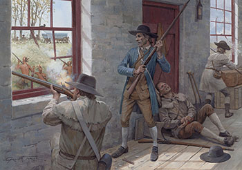 Painting from the Osprey book 'Kings Mountain 1780' by Graham Turner