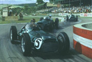 1952 Goodwood, BRM - Greeting Cards from a motorsport painting by Michael Turner