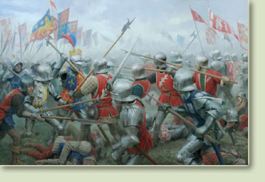 Battle of Barnet canvas print