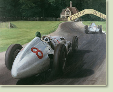 1938 Donington Grand Prix - 25"x 20" Canvas Print
