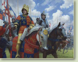 Richard III at the Battle of Bosworth