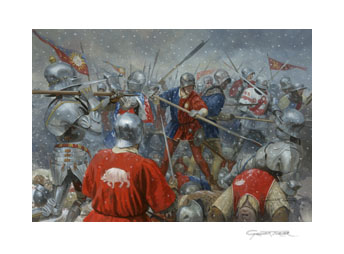 Battle of Towton, Wars of the Roses - Medieval Art print by Graham Turner