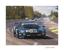 1993 Le Mans, Jaguar XJ220 - motorsport art print by Graham Turner