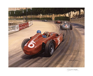 1955 Monaco Grand Prix - 16"x 12" Giclée Print