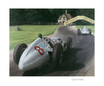 1938 Donington Grand Prix - 20"x 17" Giclée Print