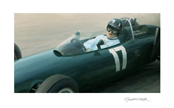 Graham Hill - Motorsport art print by Graham Turner