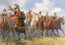 Prince Rupert's Charge at the Battle of Edgehill - Print by Graham Turner