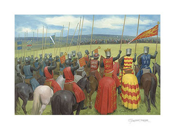 Henry III at the Battle of Lewes - Medieval Art by Graham Turner