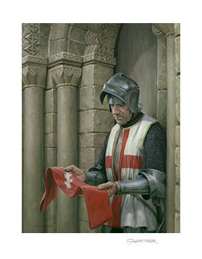 Divided Loyalty - Wars of the Roses print from a painting by Graham Turner