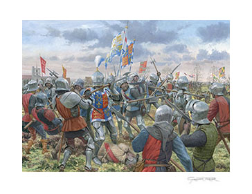 The Battle of Mortimer's Cross - Print from a painting by Graham Turner