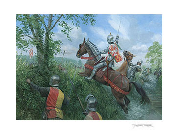The Battle of Blore Heath - print from an original painting by Graham Turner