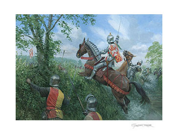 The Battle of Blore Heath - Painting by Graham Turner