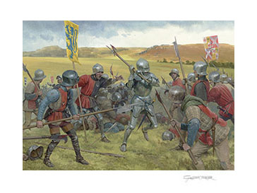 The Battle of Hedgeley Moor - Painting by Graham Turner