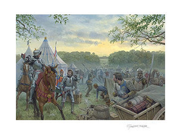 The Battle of Hexham - Print from a painting by Graham Turner
